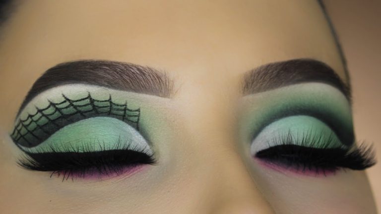 Halloween Spiderweb Cut Crease Tutorial