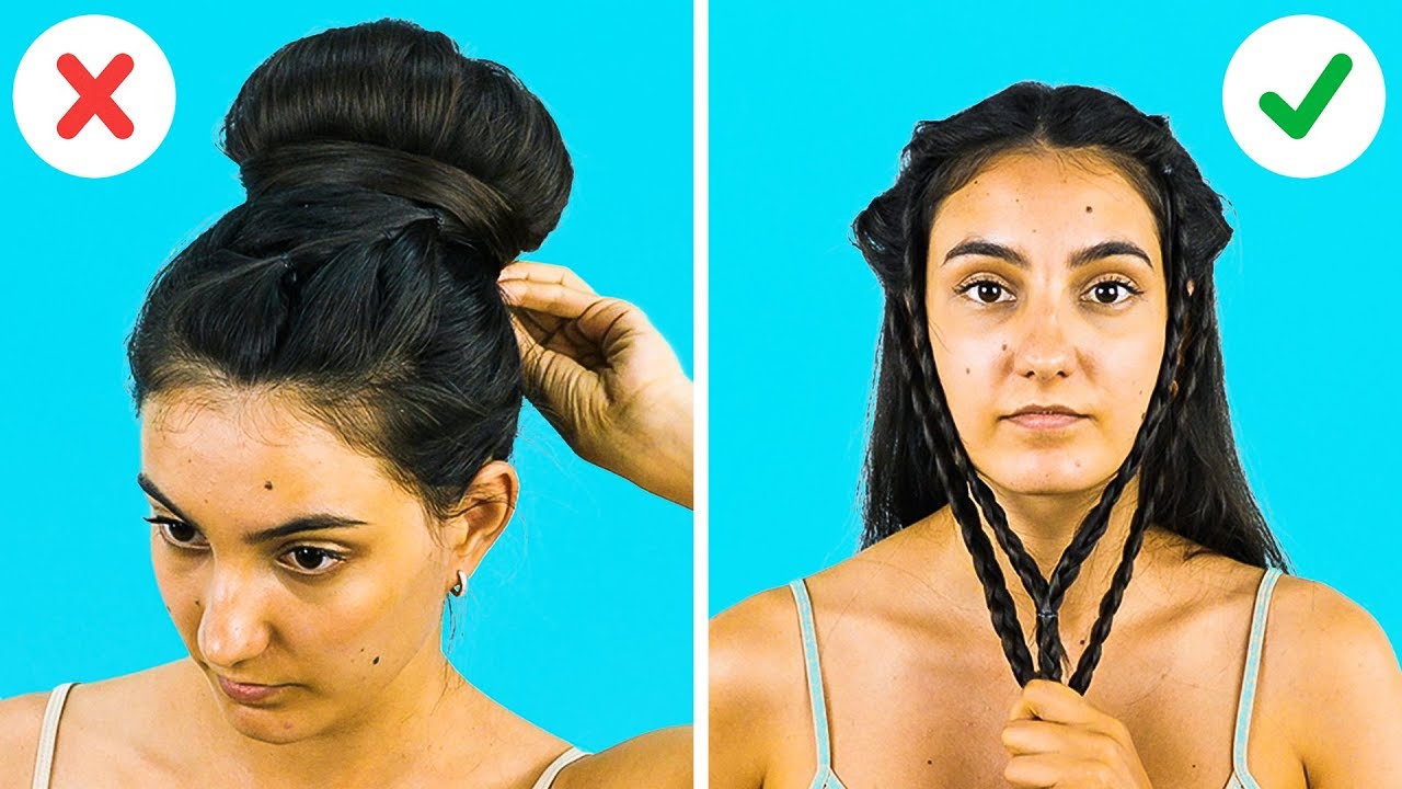 32 EASY HAIRSTYLES TO MAKE UNDER A MINUTE 1 EASY HAIRSTYLES